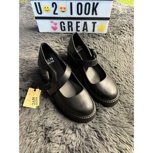 Madden NYC Women's Mary Janes Size 8 Shoes Y2K Style Platform Chunky Heels
